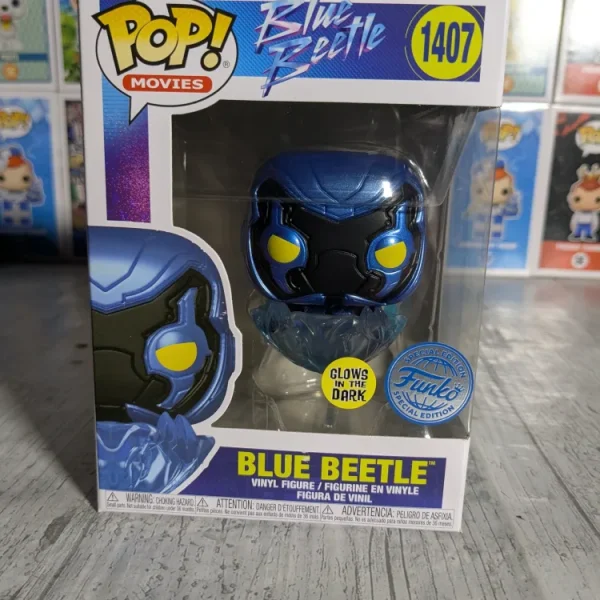 Funko pop Heroes #1407 - Blue Beetle (Glow)