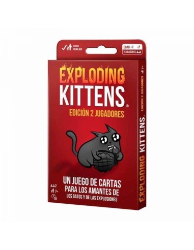 EXPLODING KITTENS EDICIÓN 2 JUGADORES
