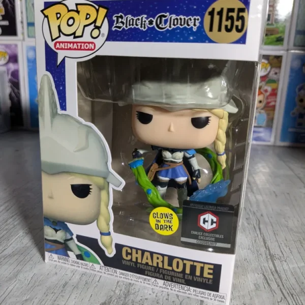Funko pop Black Clover #1155 - Charlotte (Glow/CCE/Damaged Box)