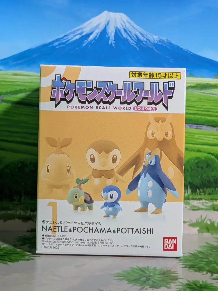 Pokémon Scale World Sinnoh - Tortipouss, Tiplouf & Prinplouf | Turtwig, Piplup & Prinplup (Neuf)