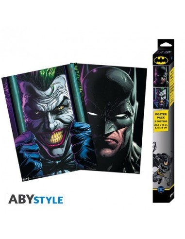 DC COMICS - Set 2 Posters Chibi - Batman y Joker (52 x 38)