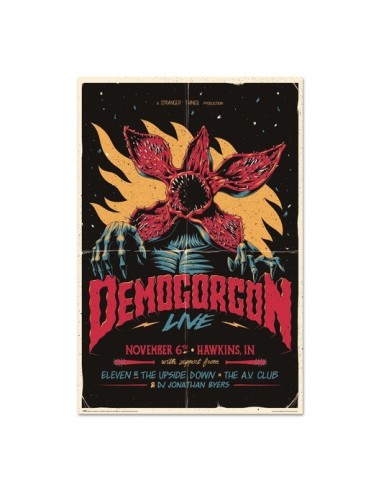 POSTER STRANGER THINGS - DEMOGORGON LIVE