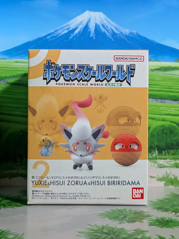 Pokémon Scale World Hisui - Créhelf, Zorua (Forme de Hisui) & Voltorbe (Forme de Hisui) | Uxie, Hisuian Zorua & Hisuian Voltorb (Neuf)