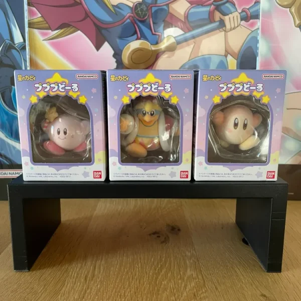 Kirby – Lot of 3 Pupupu Doll Figures (Kirby Classic, Waddle Dee, King Dedede) Bandai