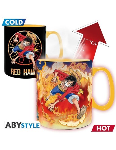 ONE PIECE - TAZA TERMICA - Luffy & Sabo