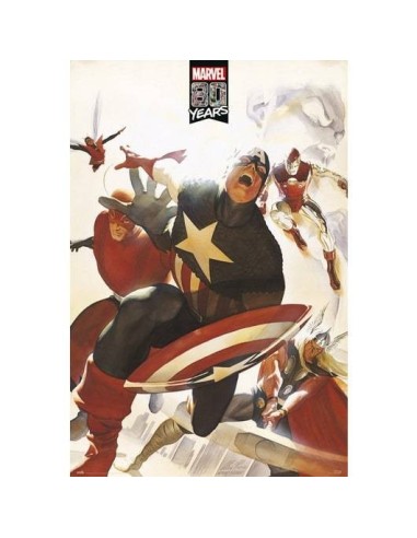 POSTER MARVEL 80 YEARS AVENGERS