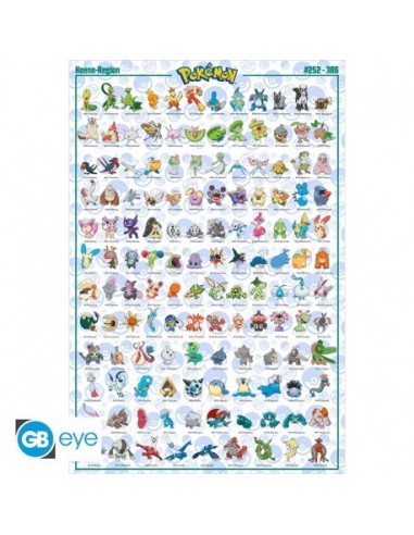 POKEMON - Póster Maxi 91,5x61 - Hoenn Pokemon Español