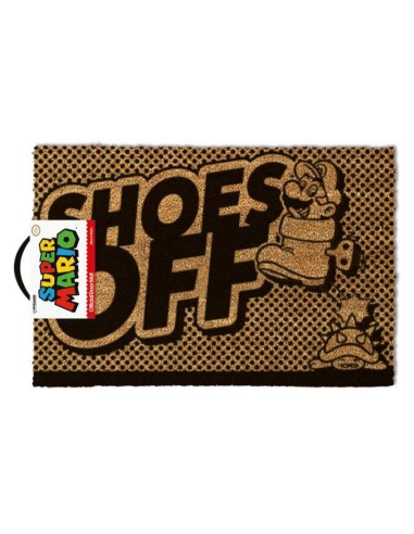Felpudo Super Mario: Shoes Off Black