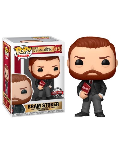 Figura POP Icons Bram Stoker Con Libro Exclusivo 65