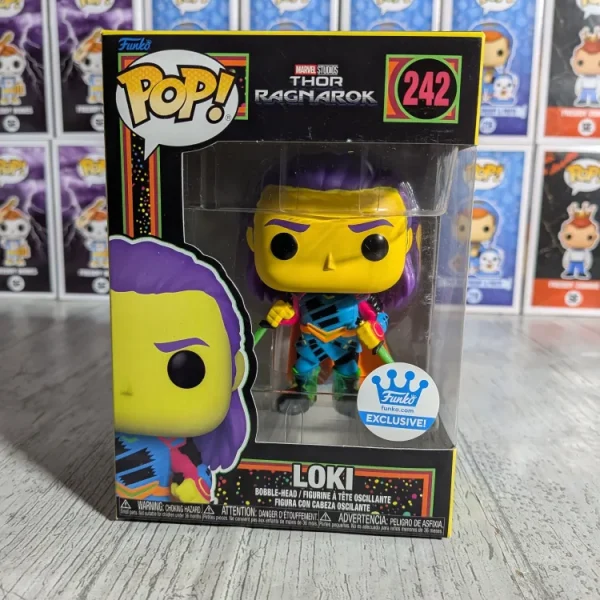 Funko pop Marvel Studios Thor Ragnarok #242 - Loki (Blacklight)