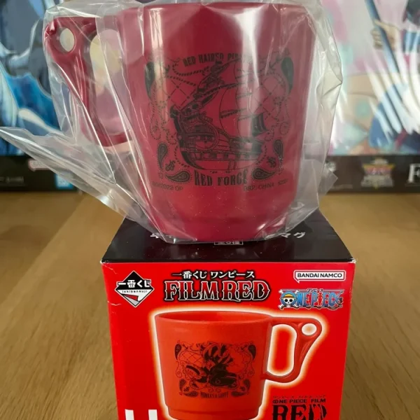 One Piece – Red Plastic Mug Shanks Ichiban Kuji Film Red 9 cm