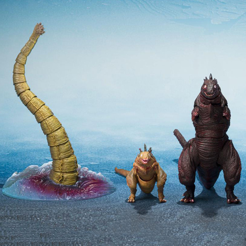 GODZILLA Figurines S.H. MonsterArts The Second Form & Third Form & Giant Unidentified Creature Bandai