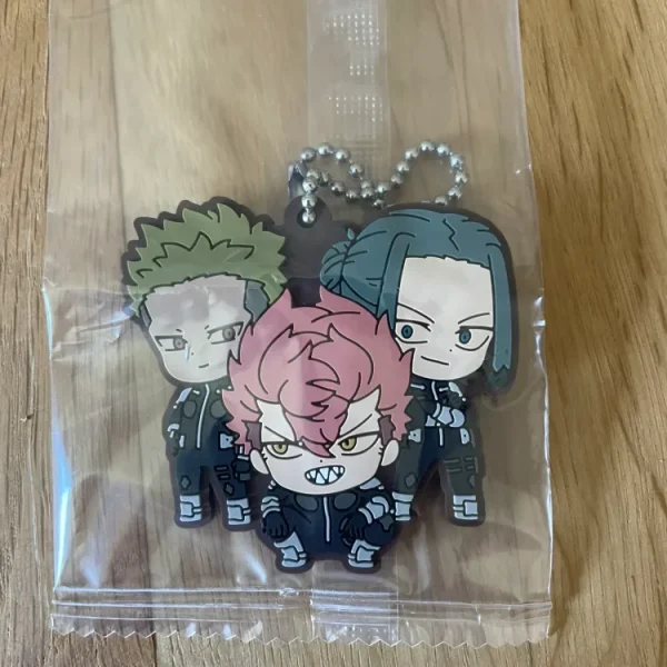 Kaiju No. 8 - Bandai - Iharu, Aoi and Haruichi rubber keyring 5 cm