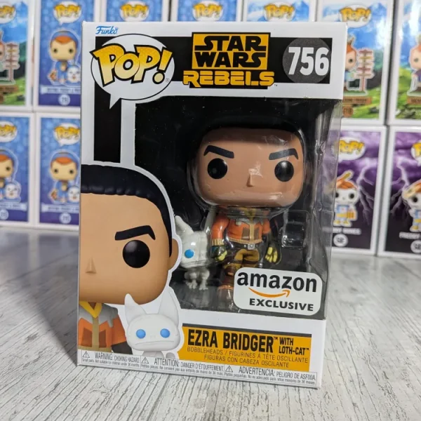 Funko pop Star Wars Rebels #756 - Ezra Bridger with Loth-Cat (AE)