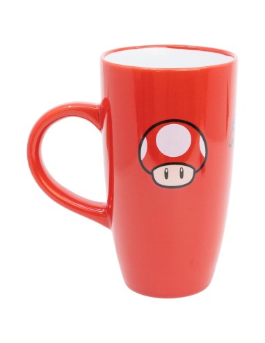 TAZA CERAMICA LATTE 695 ML EN CAJA REGALO SUPER MARIO