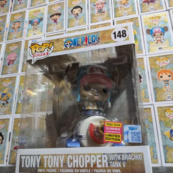 Funko Pop! Rides One Piece #148 - Tony Tony Chopper with Brachio Tank V (Summer Convention 2026 Limited Edition)