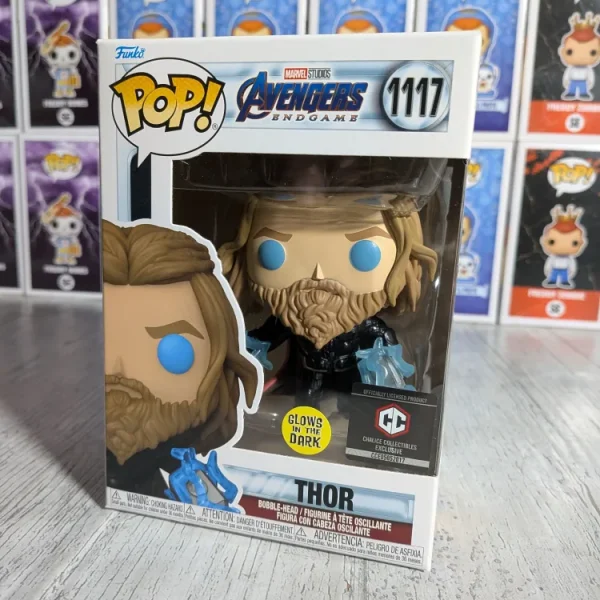Funko pop Marvel Studios Avengers Endgame #1117 - Thor (CCE/Glow/Opened/Damaged Plastic)
