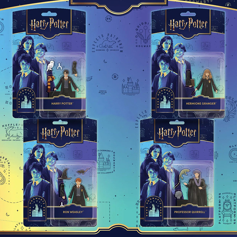 HARRY POTTER Pack 4 Figurines 5 Points Serie 1 Mezco Toyz