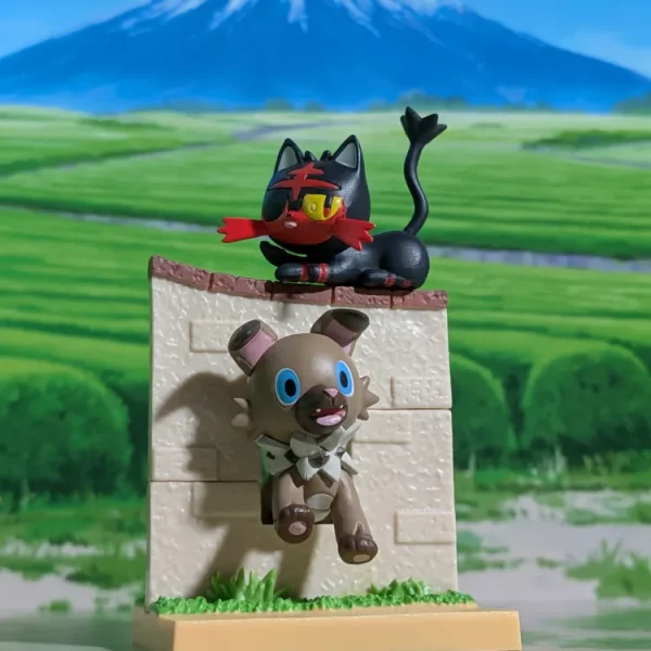 Re-Ment Pokémon - Flamiaou & Rocabot | Litten & Rockruff | Nyabby & Iwanko - Welcome Home Collection