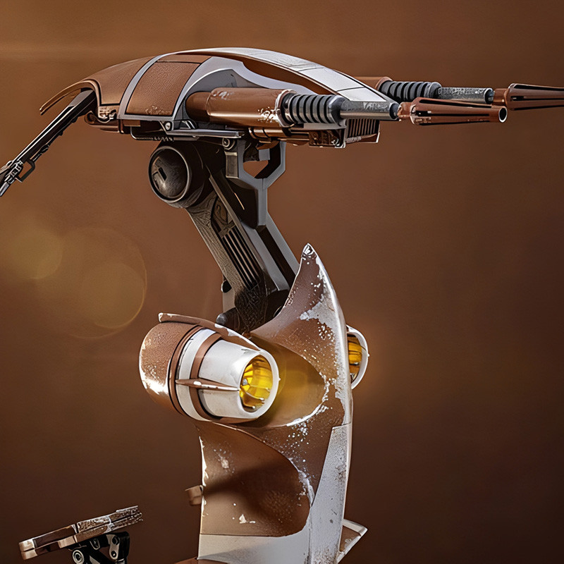 STAR WARS The Mandalorian & Grogu Véhicule STAP Hot Toys
